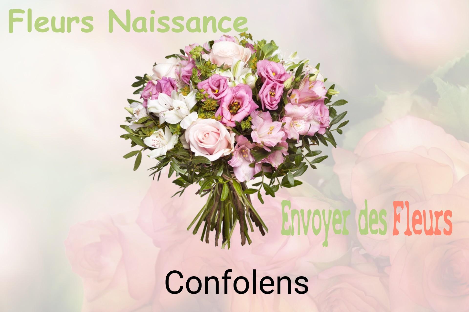 Bouquet de fleurs de naissance livré à Confolens